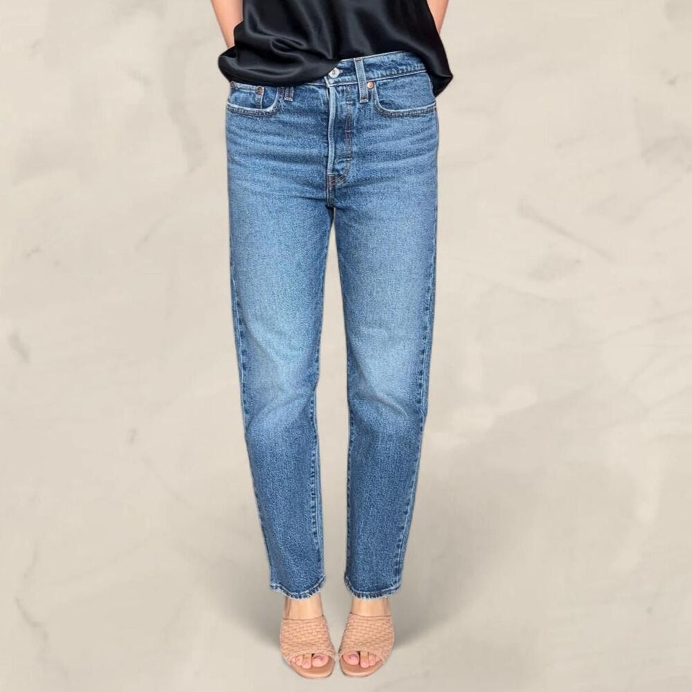 Levi’s wedgie straight jeans premium 27 dark wash